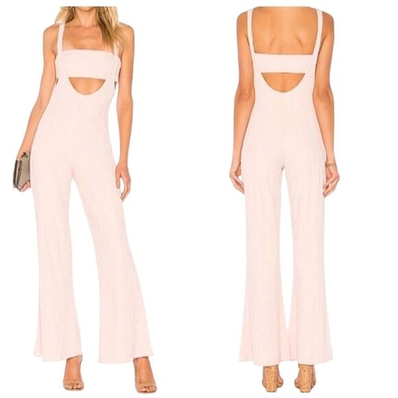 House Of Harlow 1960 X Revolve Morin City Boho Jumpsuit Pink - Picture 3 of 12